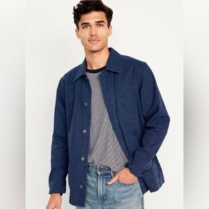 Men’s Old Navy Blue Canvas Chore Jacket Size Medium
